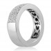 1.50 ct Five Row Ladies Round Cut Diamond Anniversary Ring 